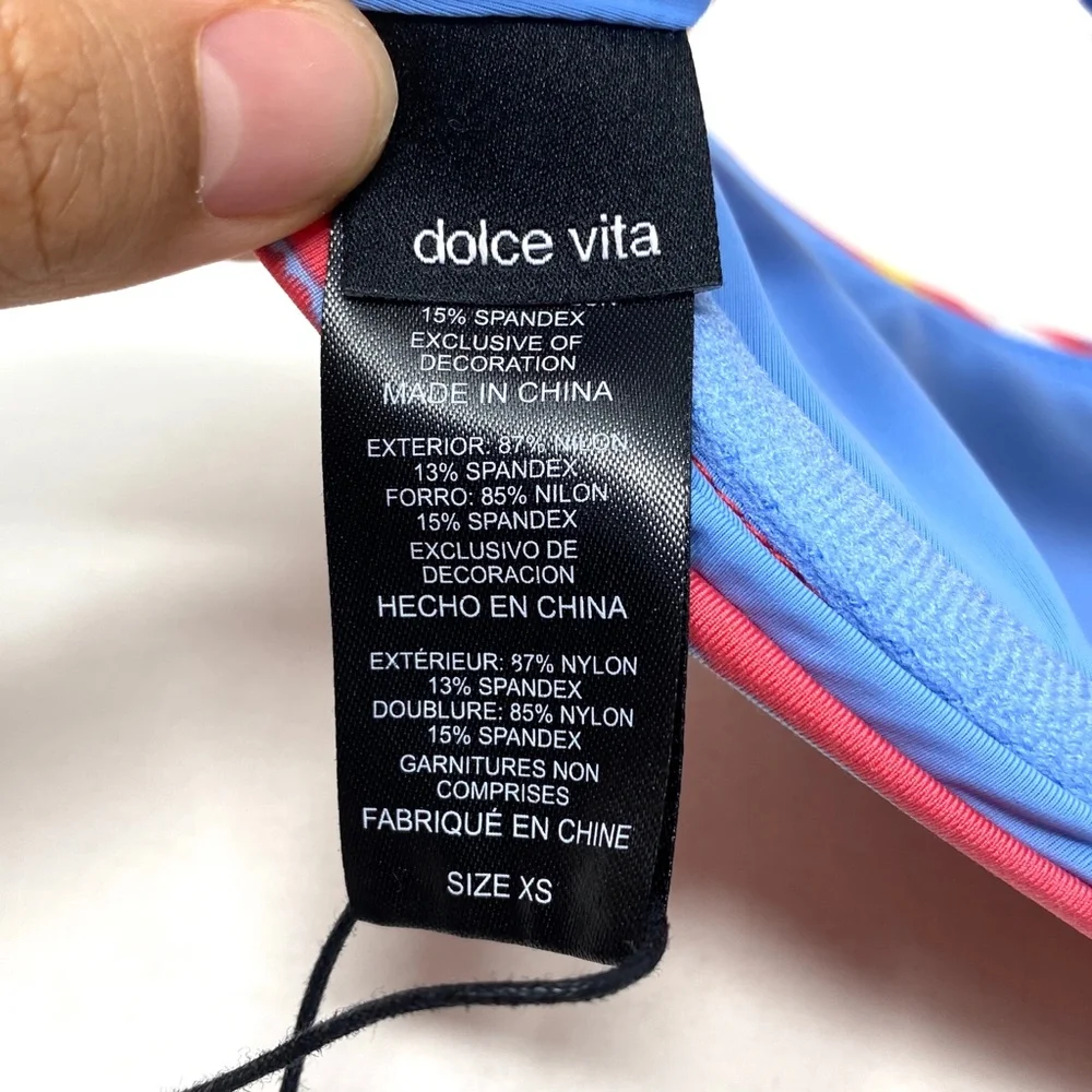 Dolce Vita Cheeky Lace-Up Underwire Bikini Top